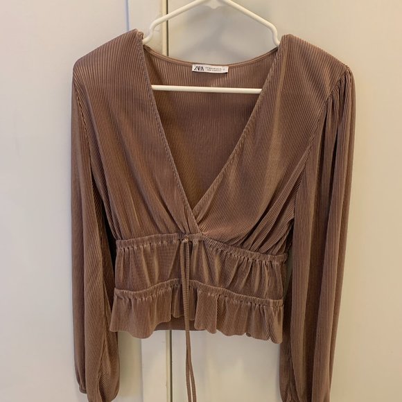 Blush pink Zara top - Picture 1 of 3